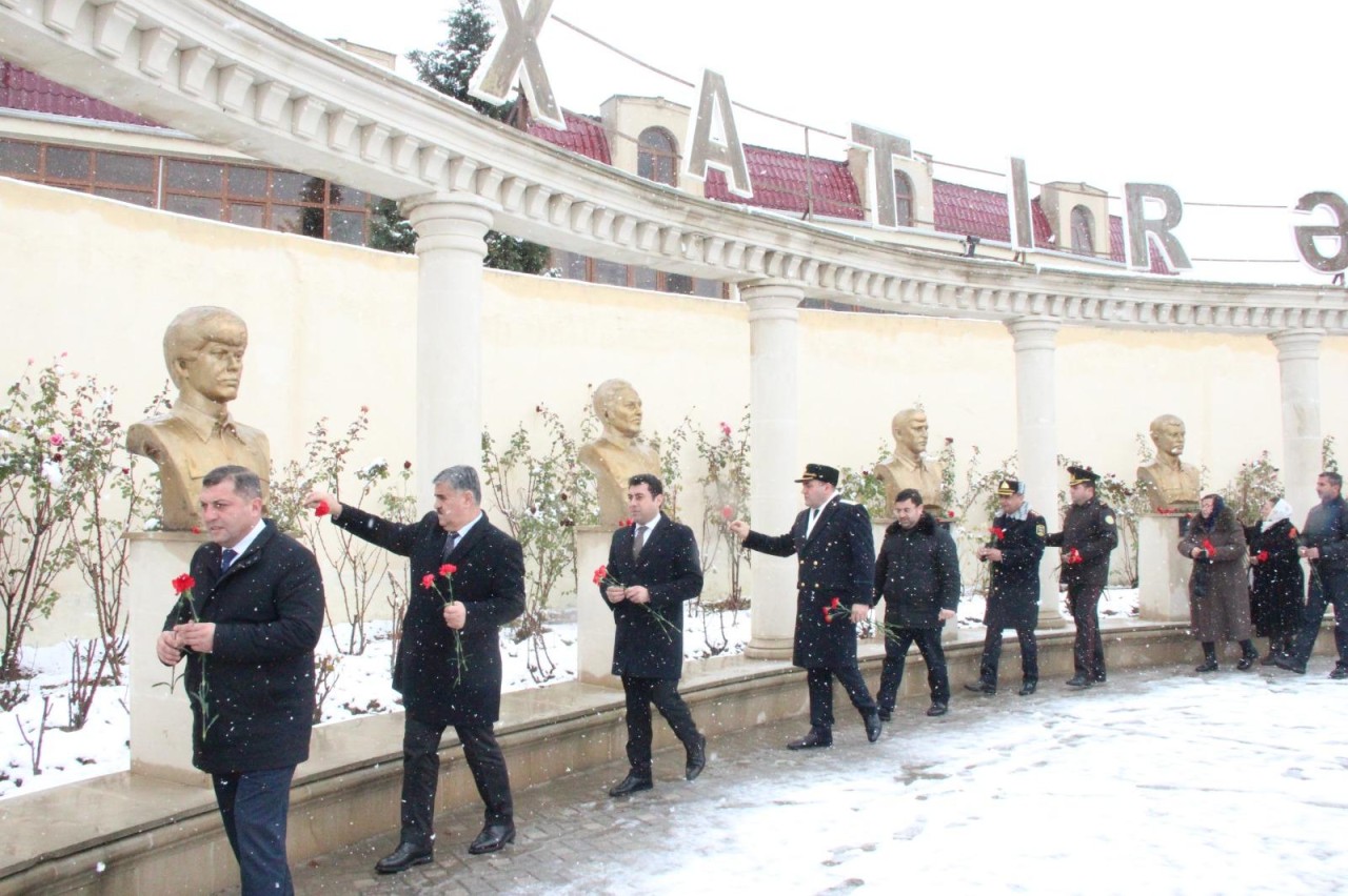 Goranboyda anım tədbirləri keçirildi - FOTOLAR